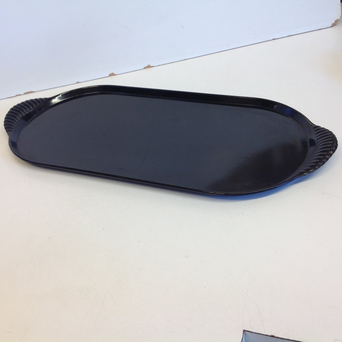 Vintage Mid Century Proctor Silex Acrylic Black Serving Tray