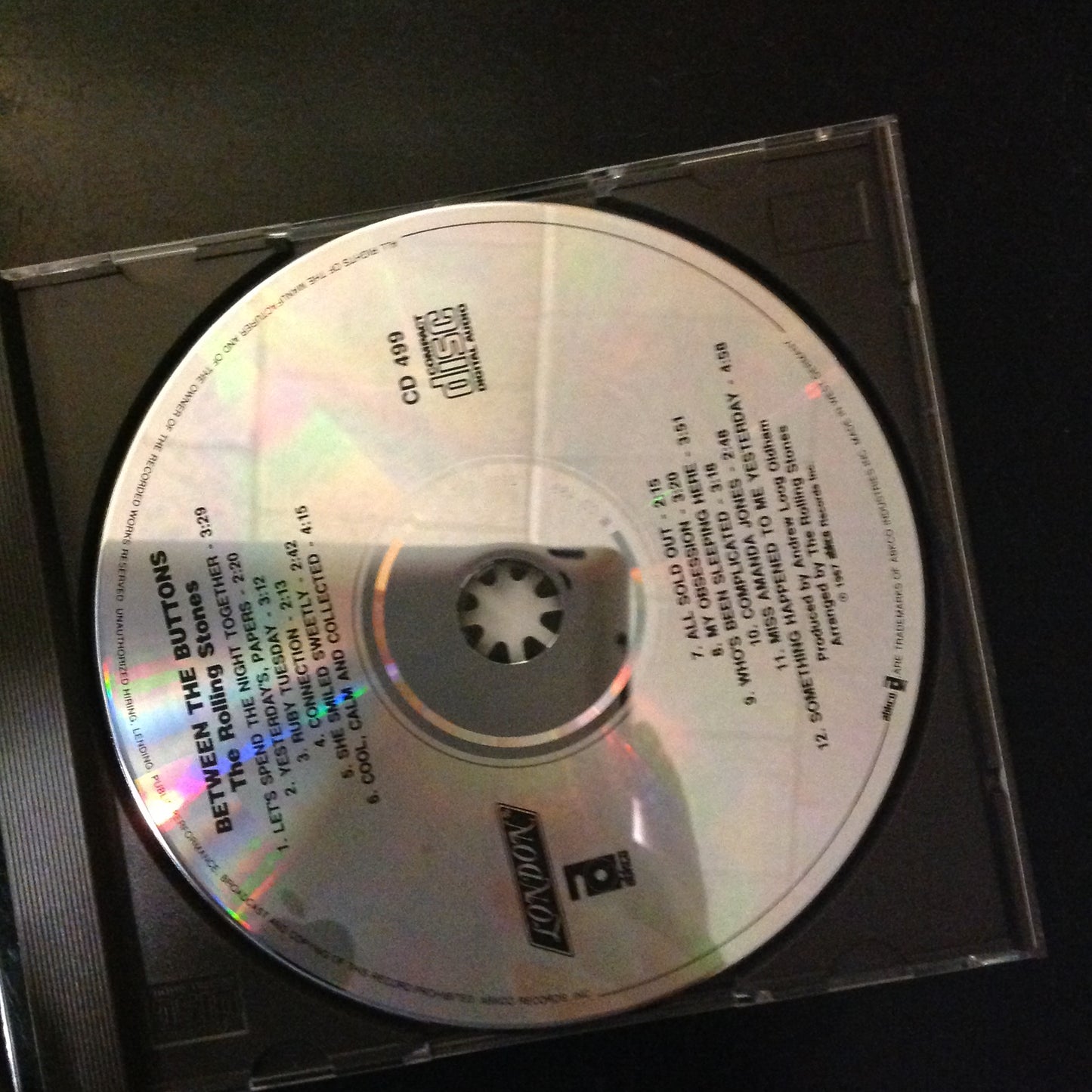 CD The Rolling Stones Between The Buttons Abkco 74992