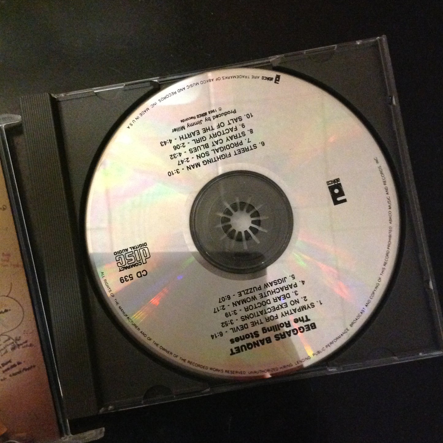 CD The Rolling Stones Beggars Banquet Abkco 75392