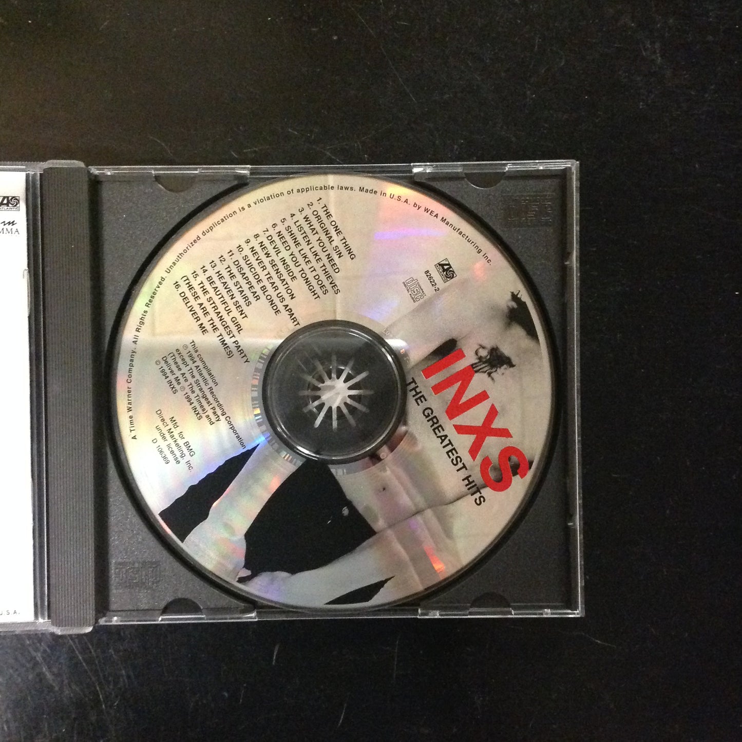 CD The Greatest Hits INXS 82622-2 1994 New Wave Synth-Pop Rock