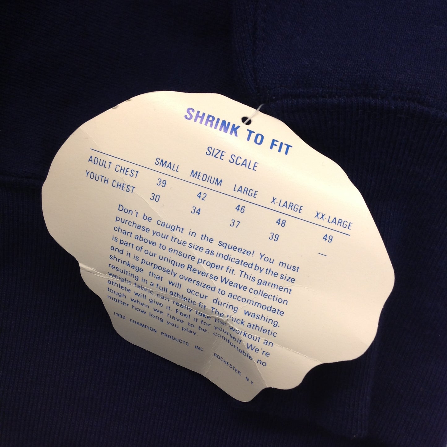 Vintage 1990 Pillsbury Doughboy Champion Reverse Weave XL Sweatshirt Pullover New With Tags