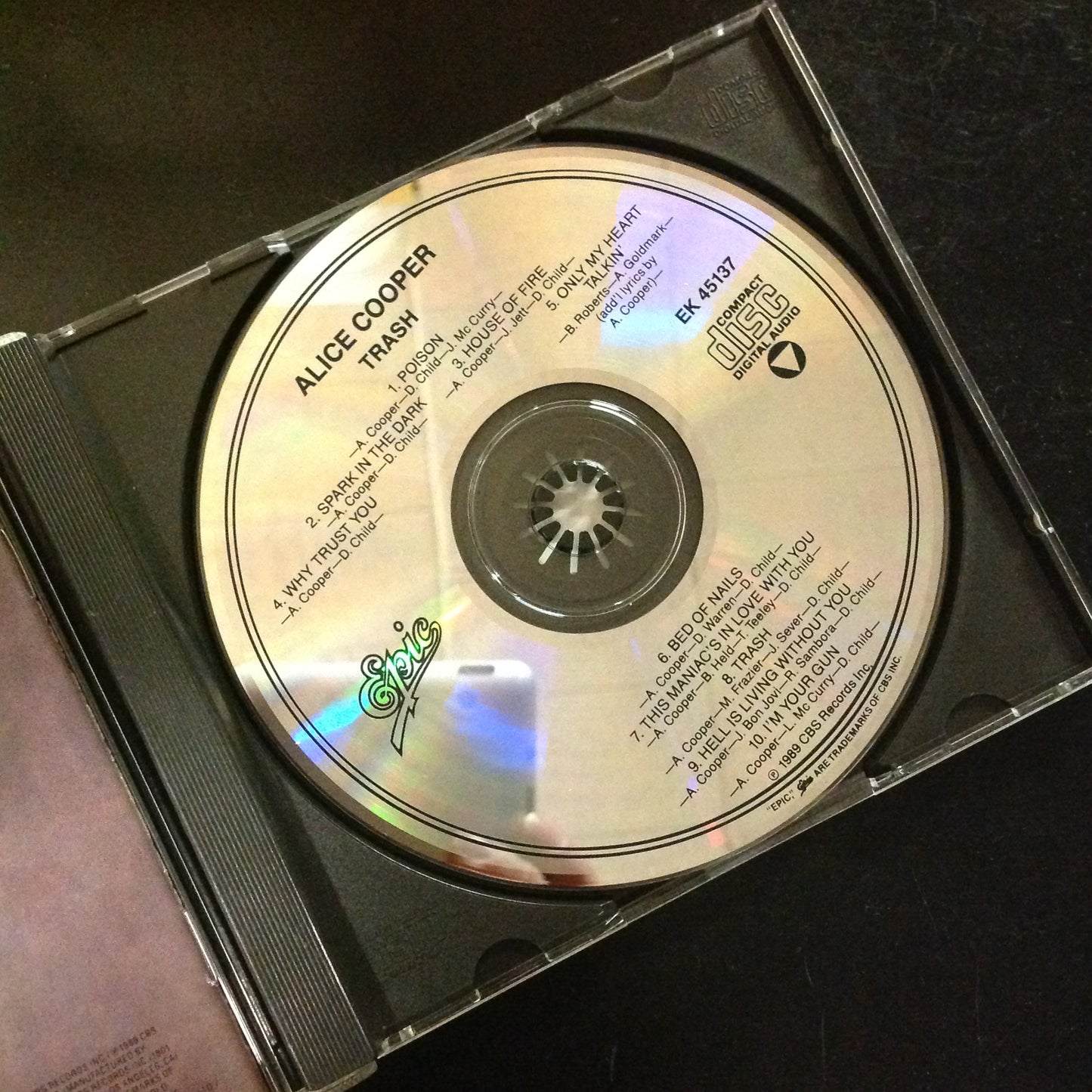 CD Alice Cooper Trash EK45137 Epic