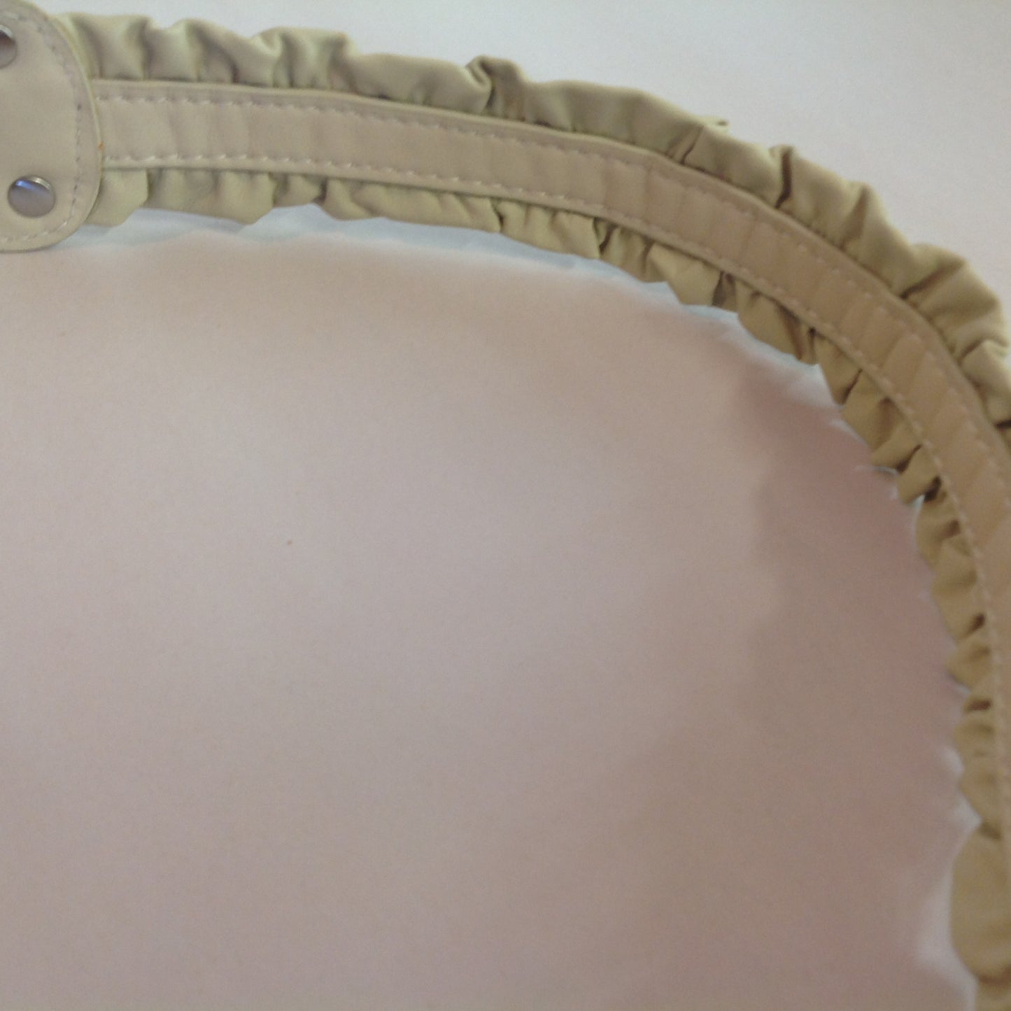 Light Tan XL Women's Coldwater Creek Ruffled Leather Belt with Tags 5