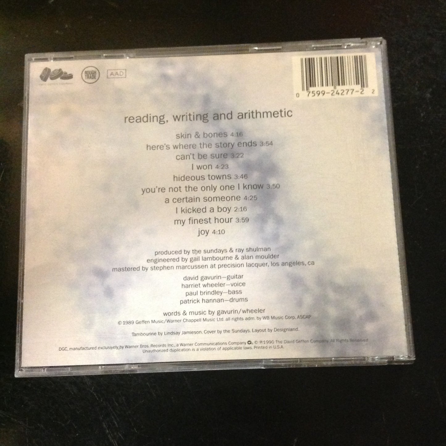 CD The Sundays Reading Writing and Arithmetic 924277-2