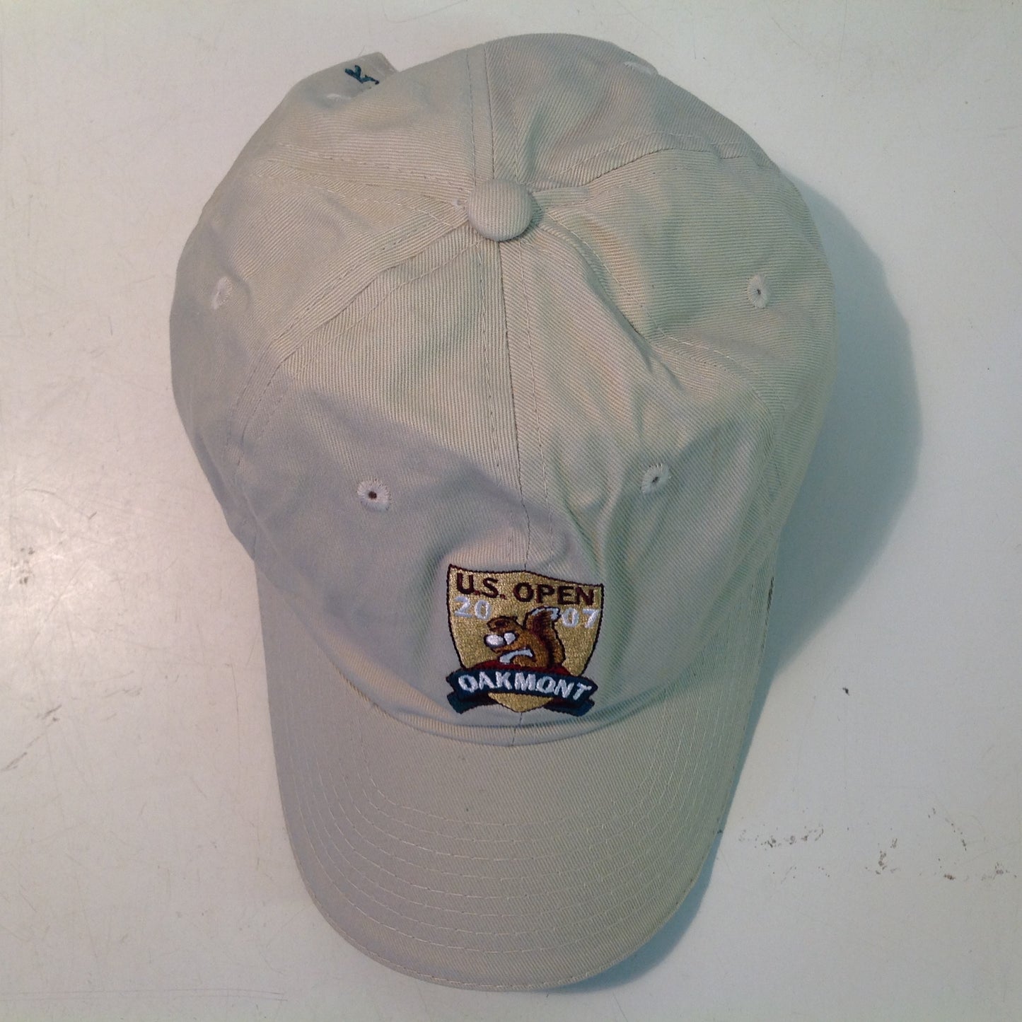 Vintage USGA 2007 US Open Oakmont Souvenir Beige Baseball Cap