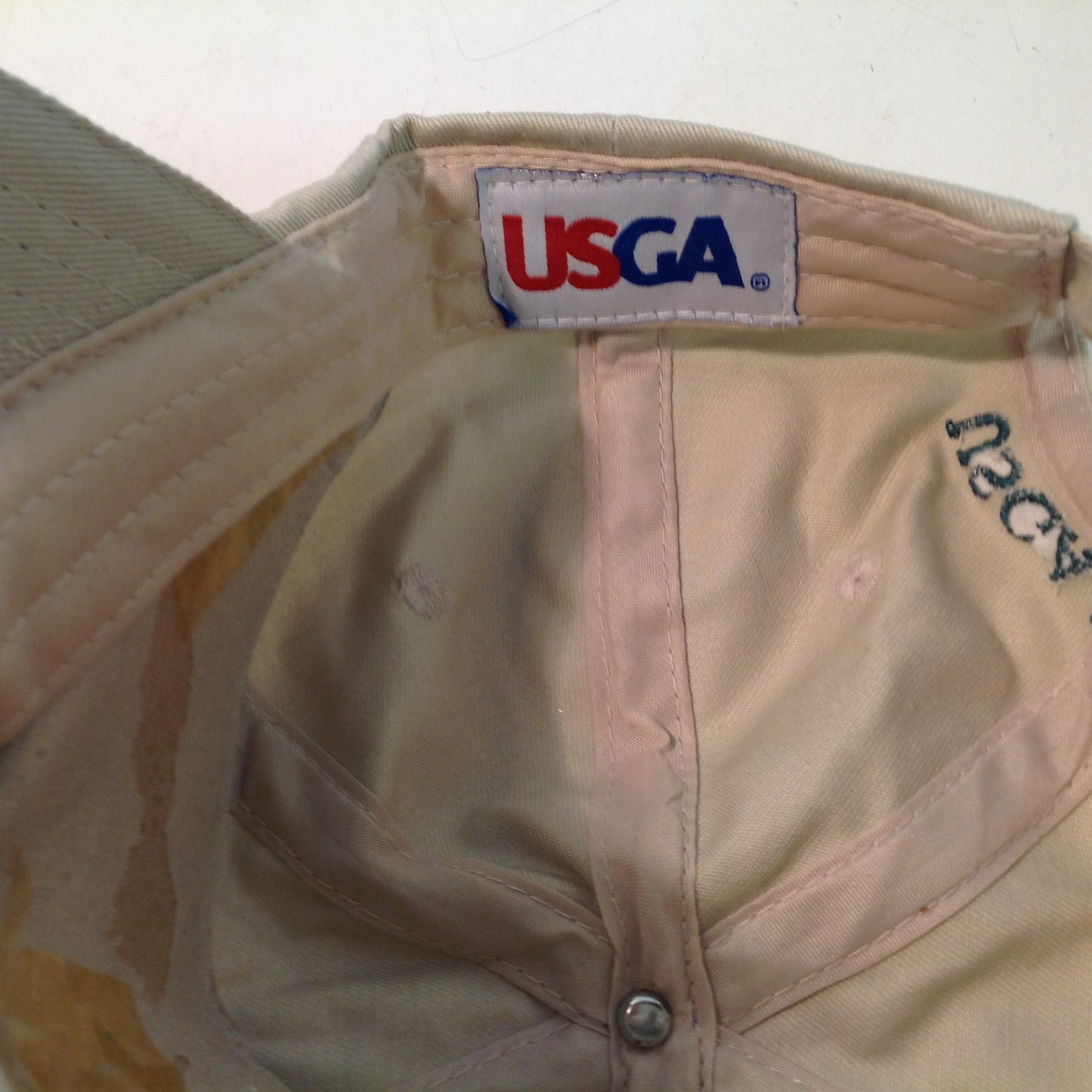 Vintage USGA 2007 US Open Oakmont Souvenir Beige Baseball Cap