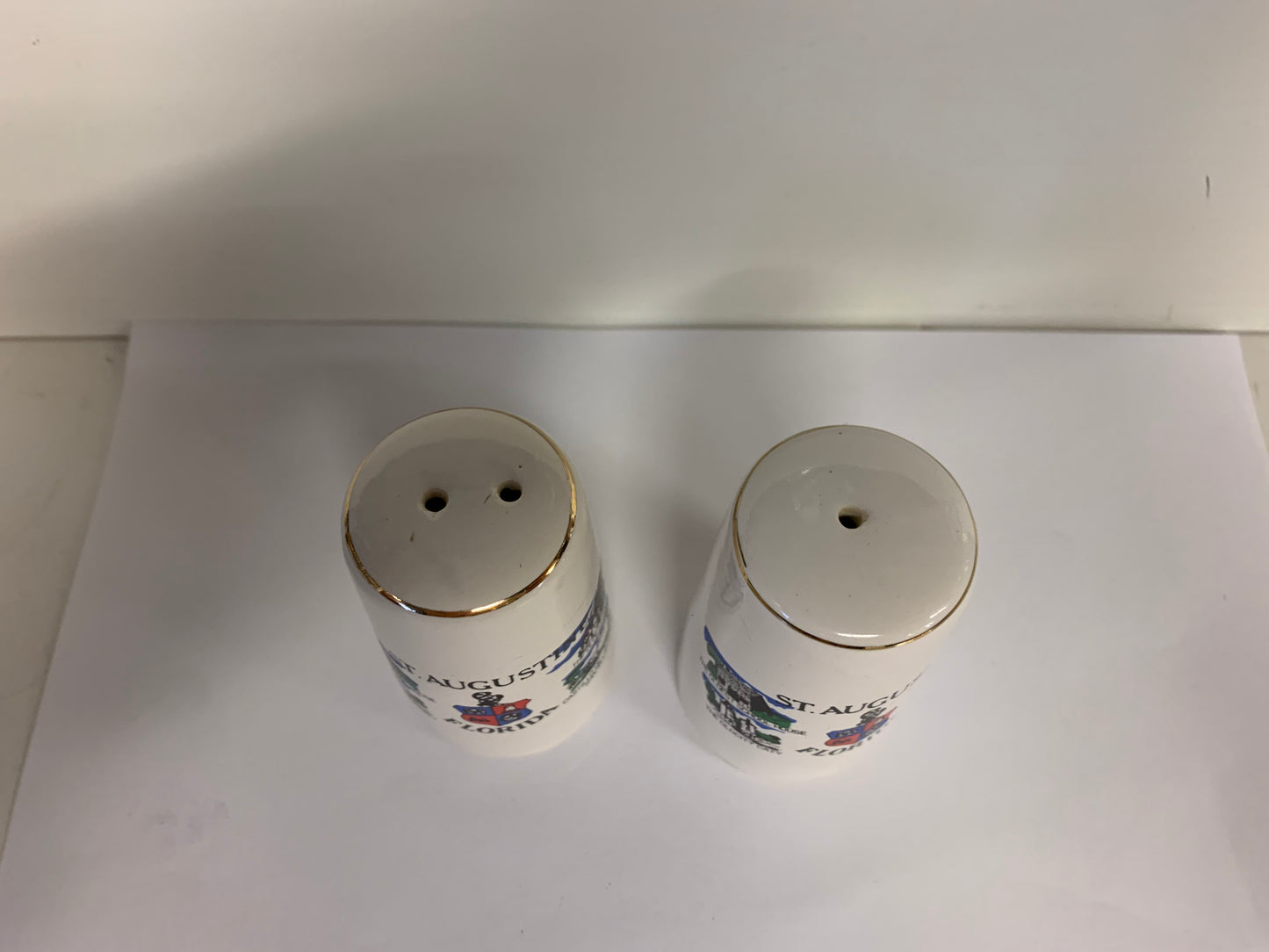 Vintage Souvenir St. Augustine Florida Salt and Pepper Shaker Set