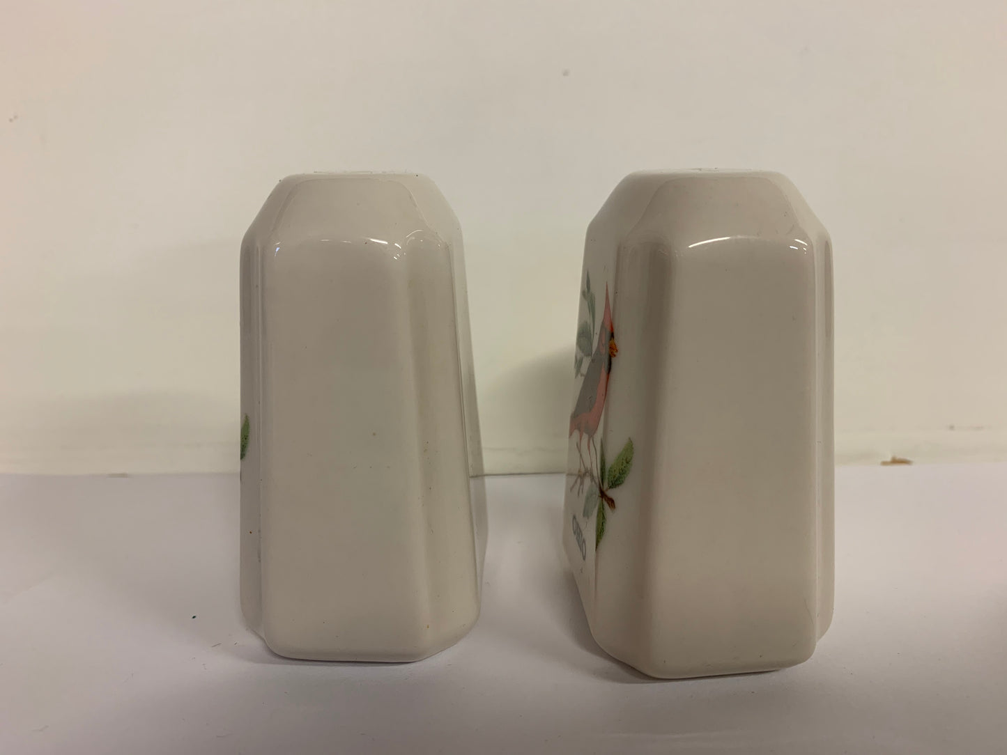 Vintage Souvenir Fricke Porcelain Columbus Ohio Salt and Pepper Shaker Set