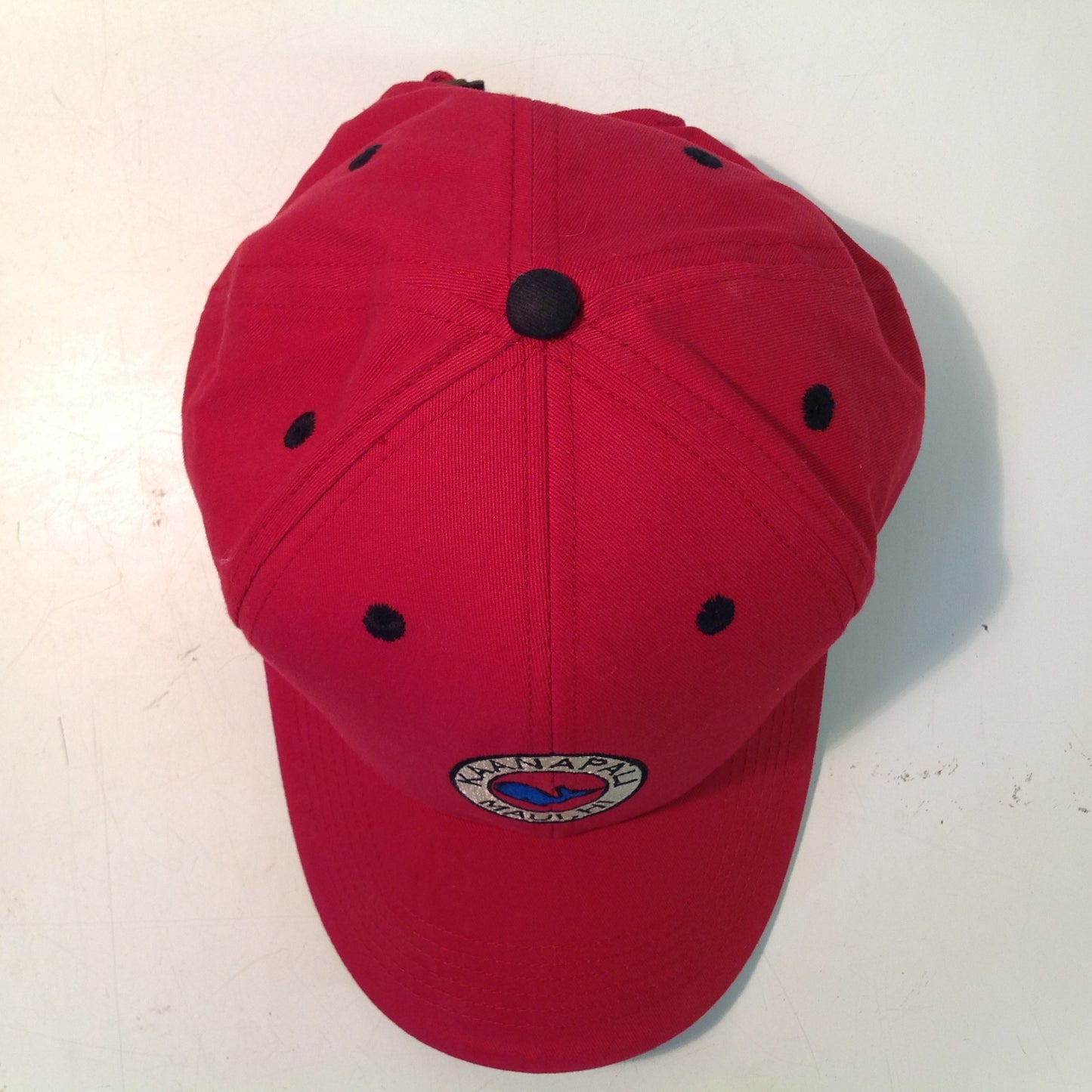 Vintage Texace Professional 98 Kaanapali Golf Course Maui Hawaii Souvenir Red Baseball Cap