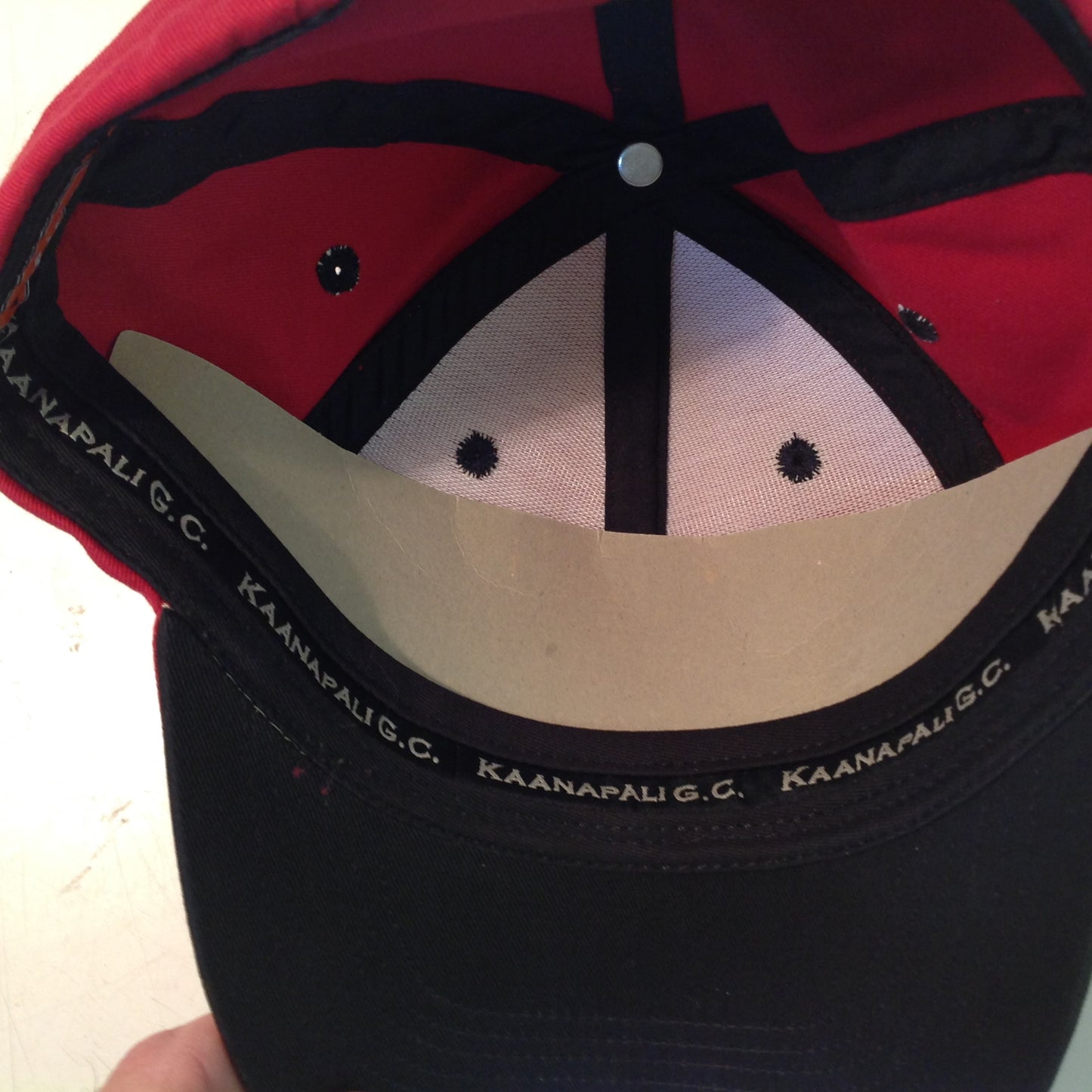 Vintage Texace Professional 98 Kaanapali Golf Course Maui Hawaii Souvenir Red Baseball Cap