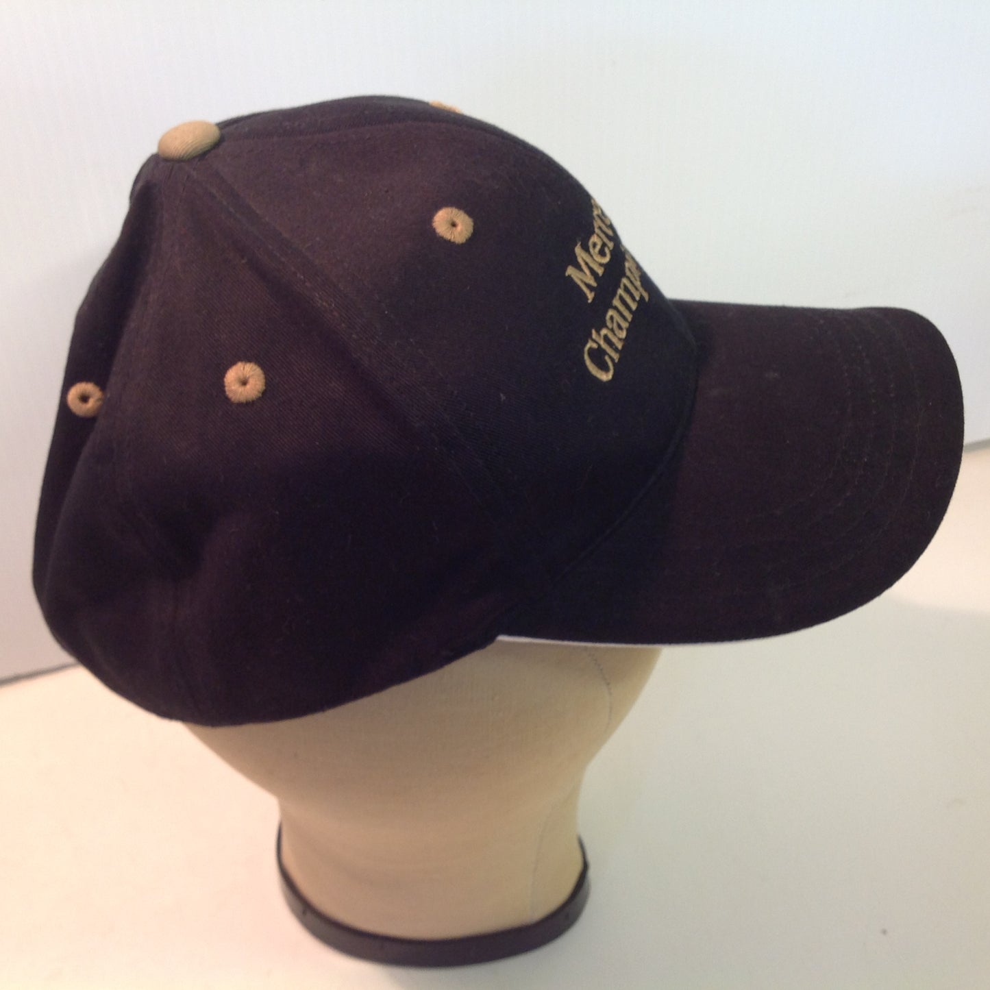 Vintage Imperial Headwear Mercedes Championships Kapalua Bay Golf Course Lahaina Maui Hawaii Tournament Souvenir Black Baseball Cap