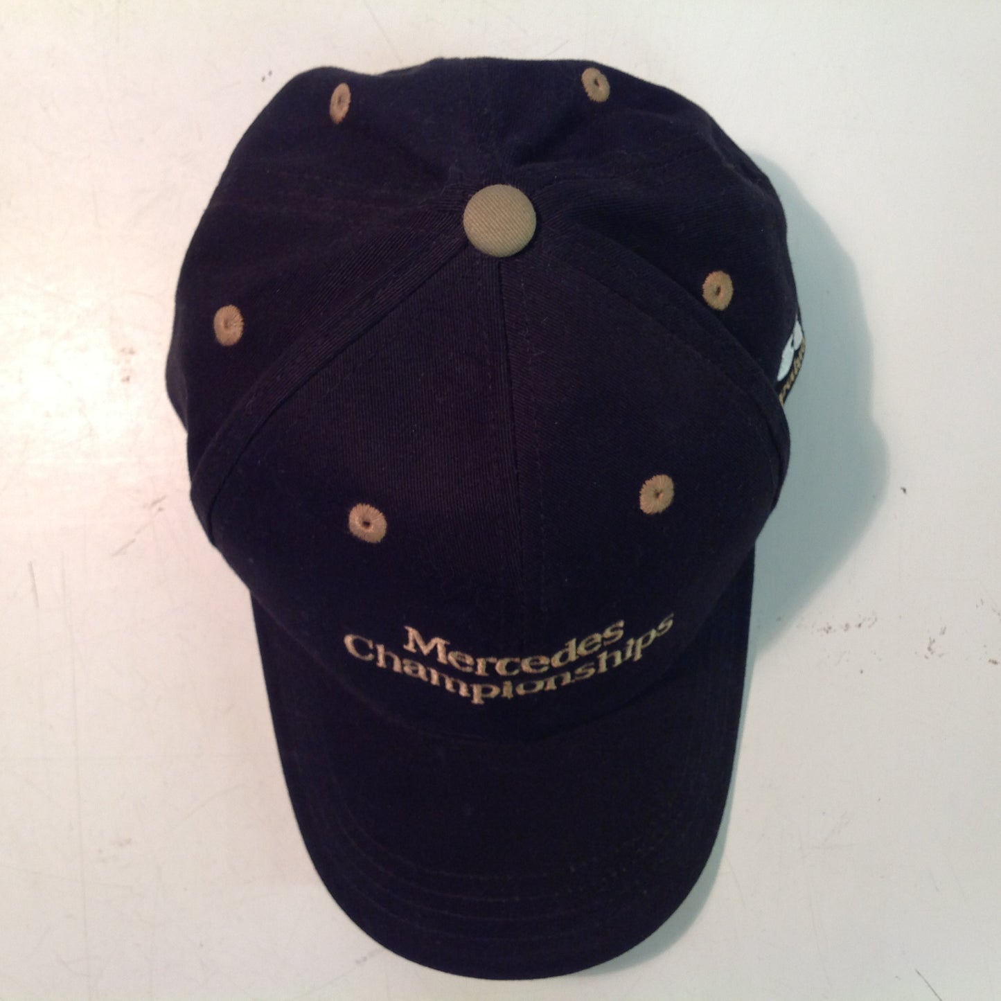 Vintage Imperial Headwear Mercedes Championships Kapalua Bay Golf Course Lahaina Maui Hawaii Tournament Souvenir Black Baseball Cap