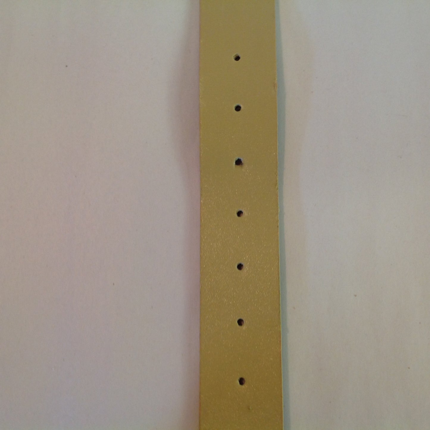 Vintage Light Tan Faux Leather Chromed Buckle Turquoise Rhinestone Accent Women's X/L Belt 14