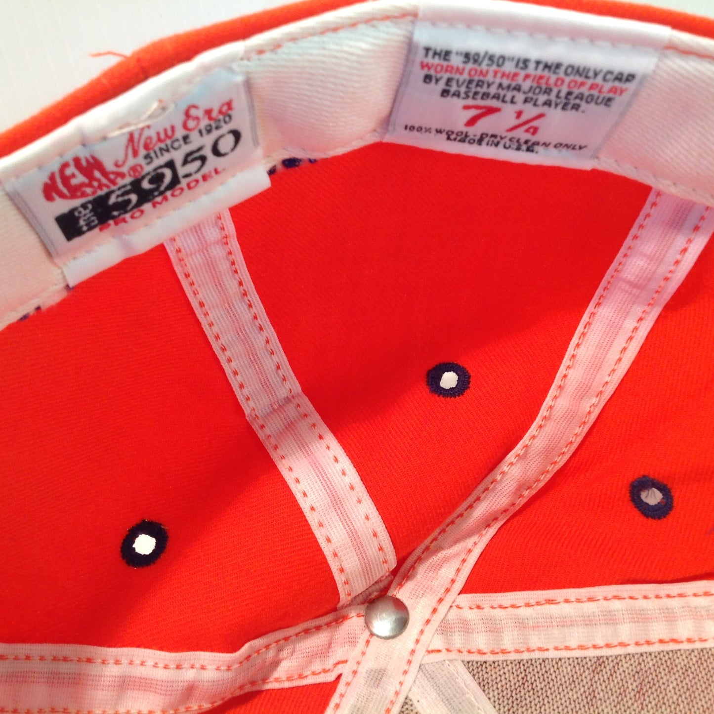 Vintage 1988 New Era 5950 Pro Model Beachwood Golf Club Sun Fun Capital North Myrtle Beach Tournament Souvenir Orange Baseball Cap
