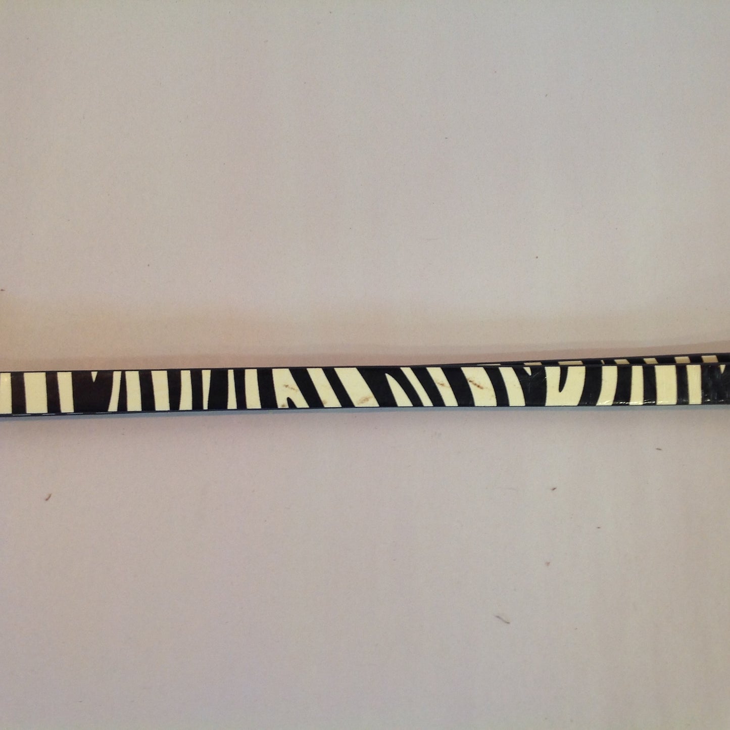 Vintage Chico's Women's M/L Leather Zebra Print Metal Hook and Hoop Belt 21