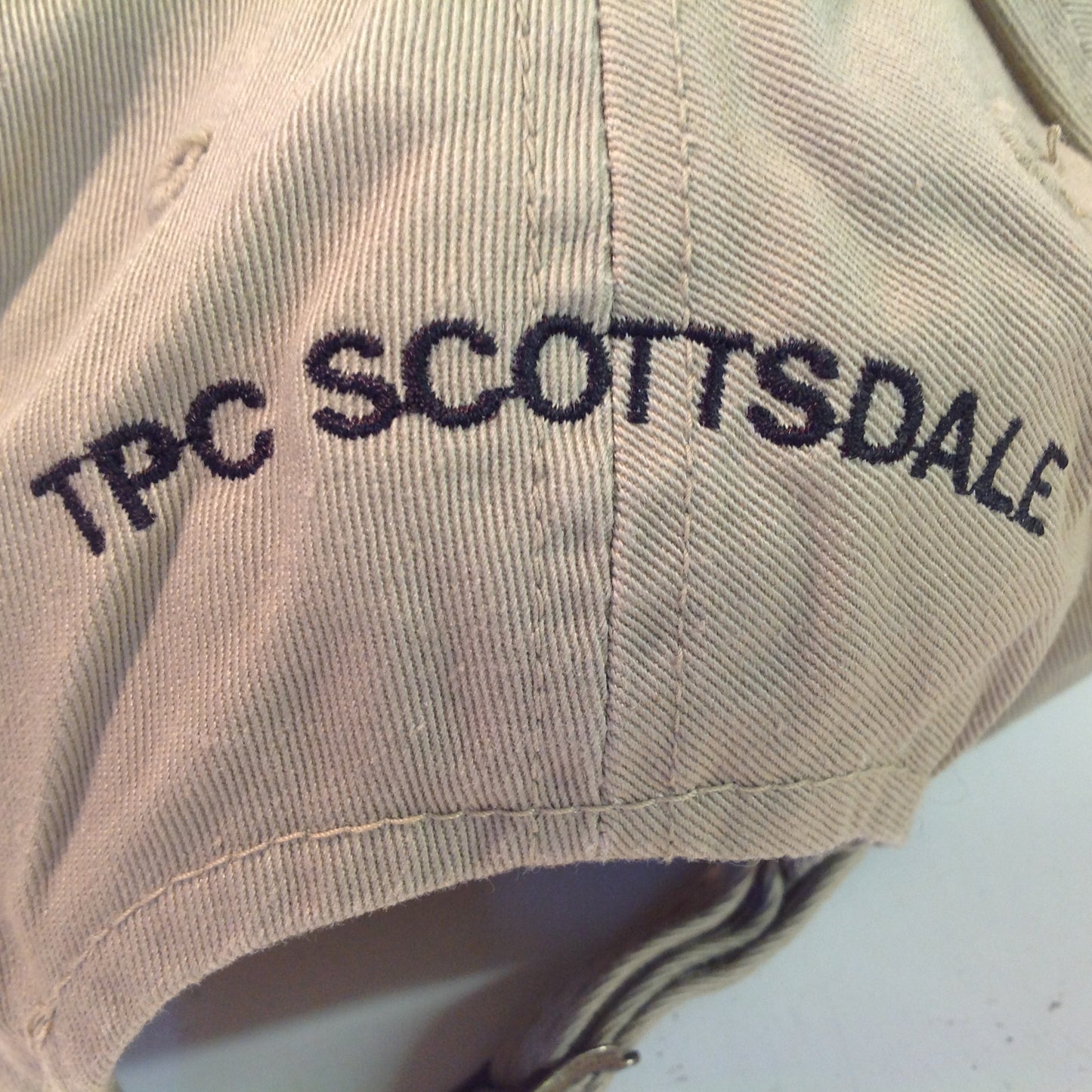 Vintage Tournament Players Club Scottsdale Arizona Phoenix Open Golf Tournament Souvenir Tan Baseball Cap