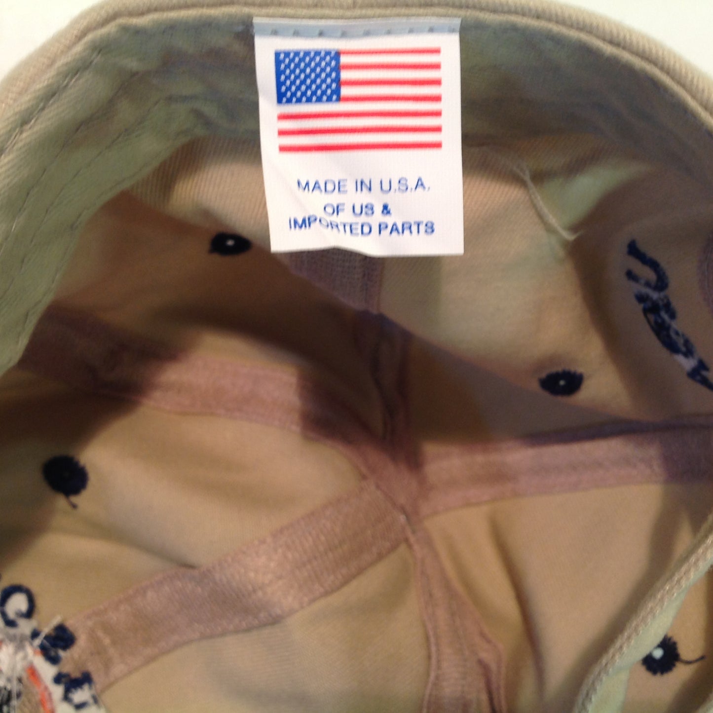 Vintage USGA Southern Hills Golf Course USGA Member 101st US Open Golf Tournament Souvenir Tan Baseball Cap