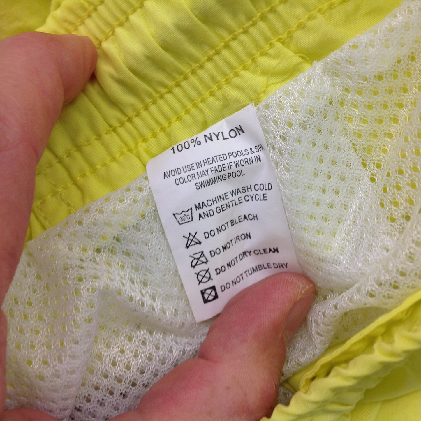 2017 Maamgic Men's Retro Day Glo Yellow 2XL Swim Trunks
