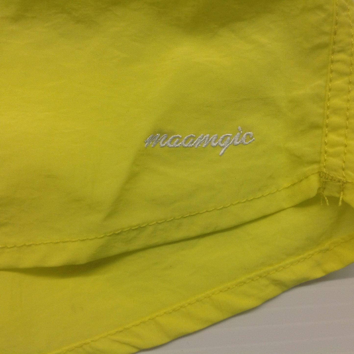 2017 Maamgic Men's Retro Day Glo Yellow 2XL Swim Trunks