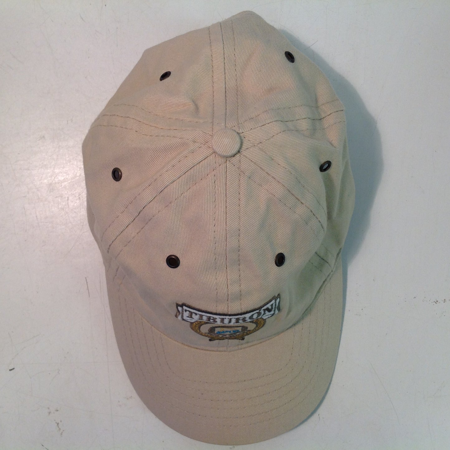 Vintage Legendary Headwear Tiburon Naples Golf Club Florida Tournament Souvenir Tan Baseball Cap