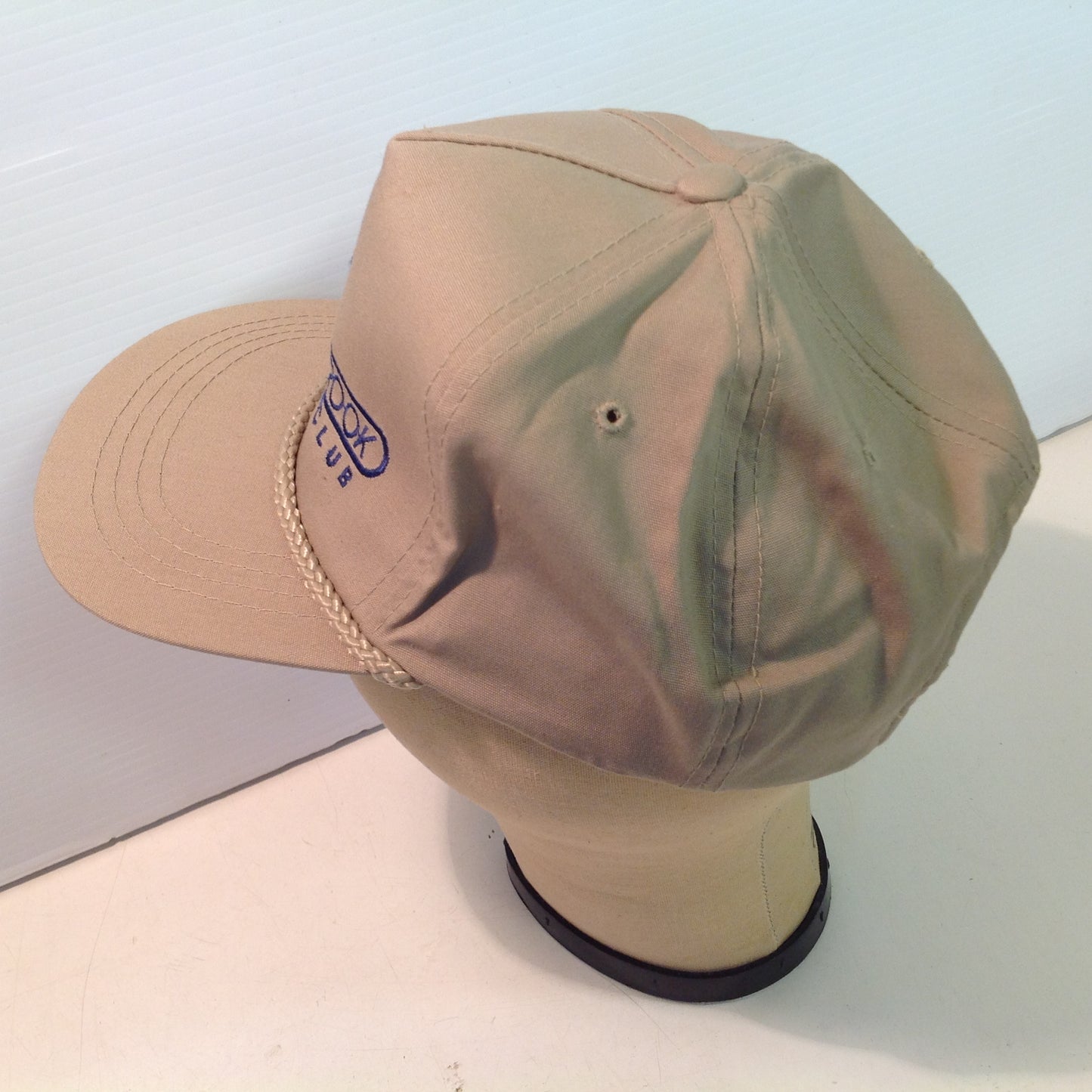 Vintage Yupoong North Brook Golf Club Luxemburg Wisconsin Souvenir Tan Rope Brim Baseball Cap