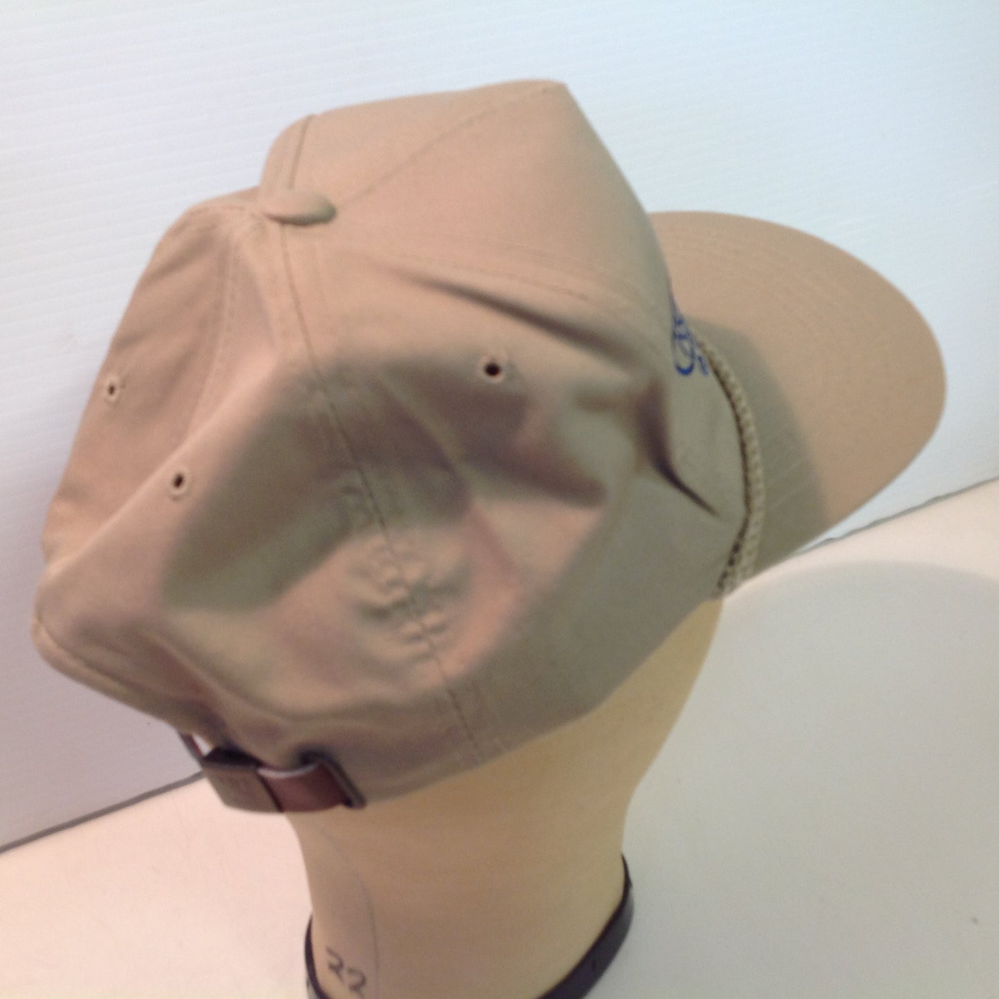 Vintage Yupoong North Brook Golf Club Luxemburg Wisconsin Souvenir Tan Rope Brim Baseball Cap