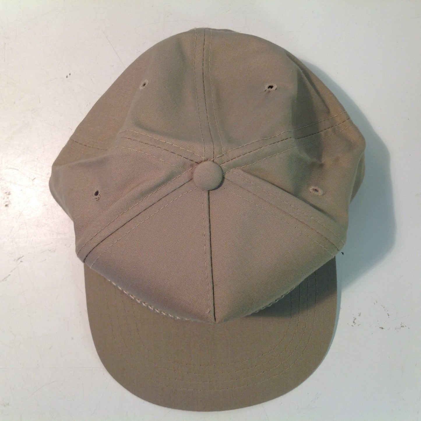 Vintage Yupoong North Brook Golf Club Luxemburg Wisconsin Souvenir Tan Rope Brim Baseball Cap