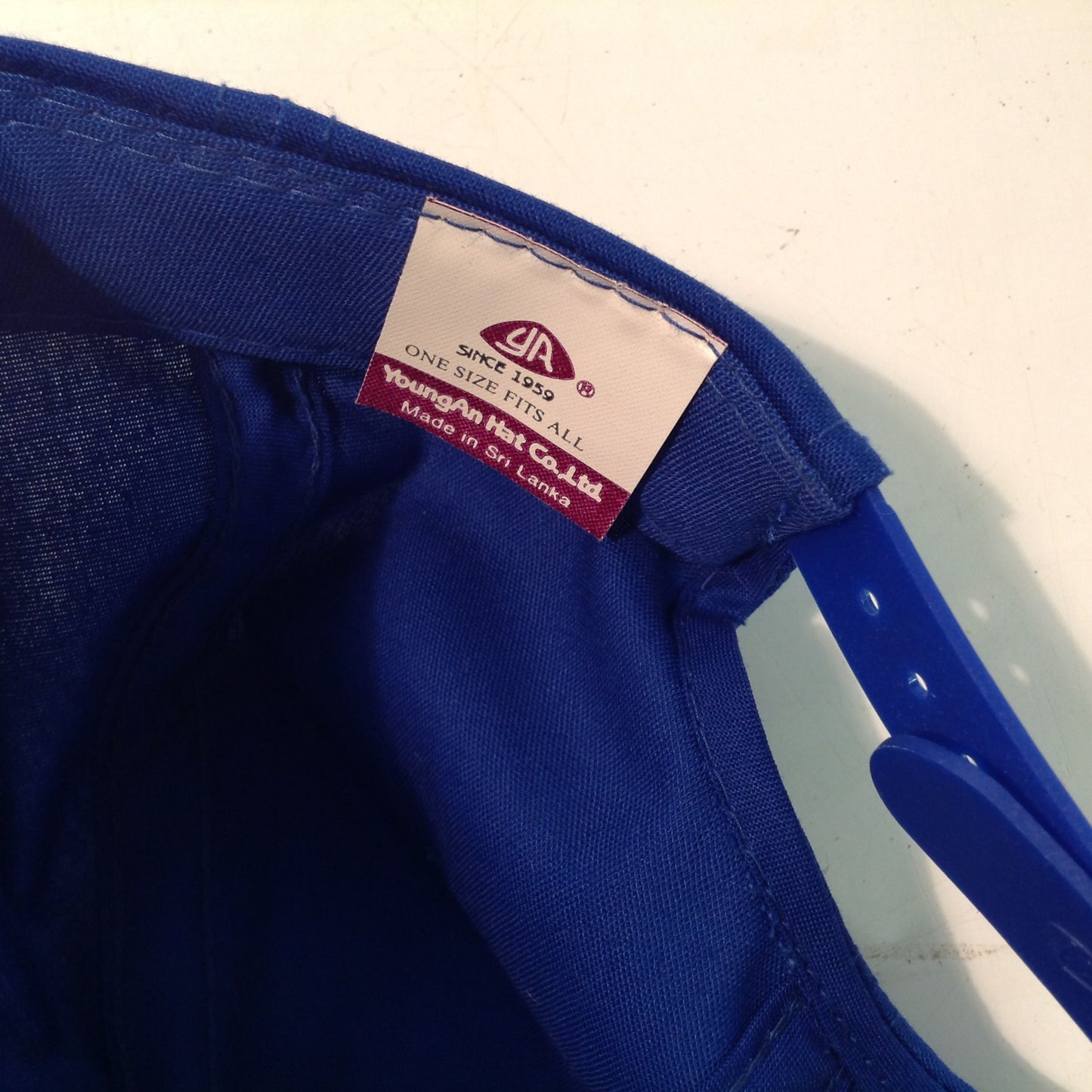 Vintage YoungAn Hat Company Souvenir Captain's Quarters Family and Golf Resort Myrtle Beach South Carolina Royal Blue Baseball Cap
