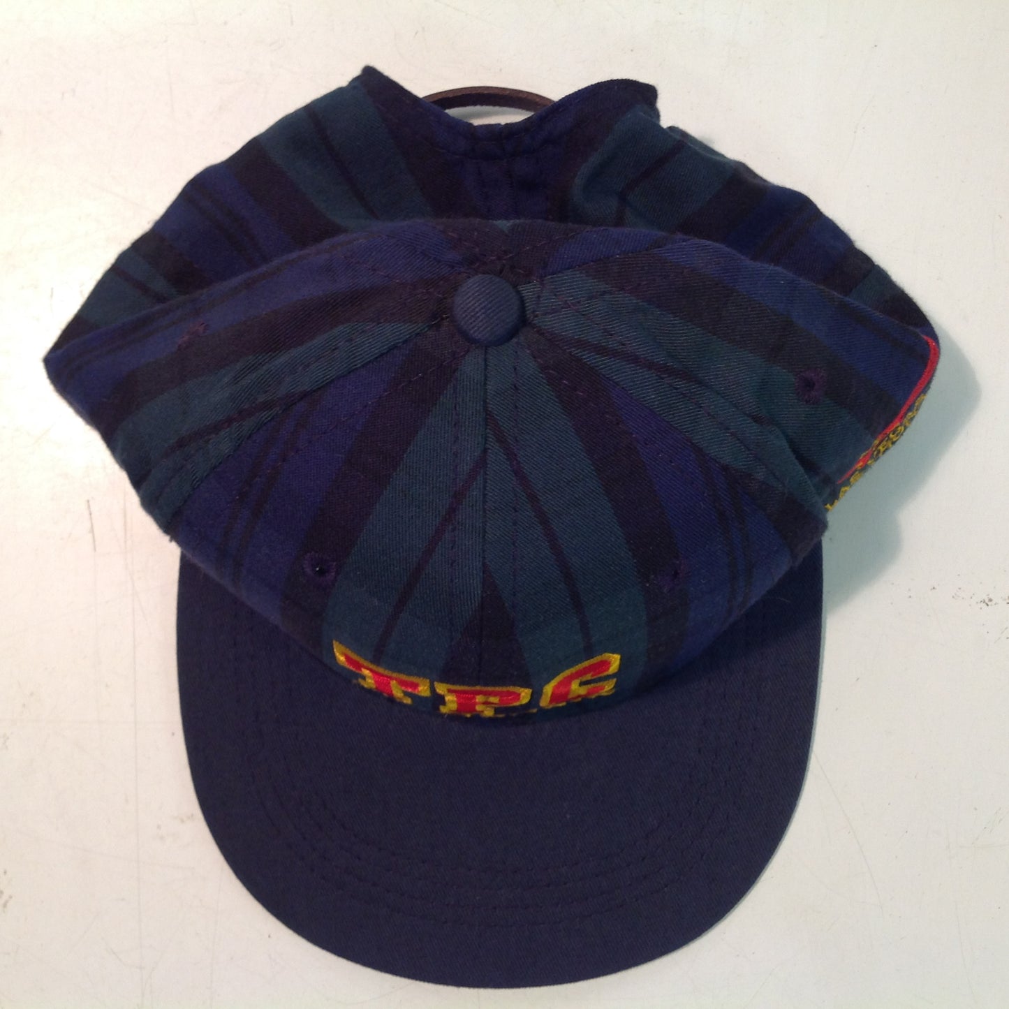Vintage Imperial Headwear Tournament Players Club Summerlin Las Vegas Valley Nevada Golf Club Souvenir Las Vegas Invitational Tournament Blue Green Tartan Baseball Cap