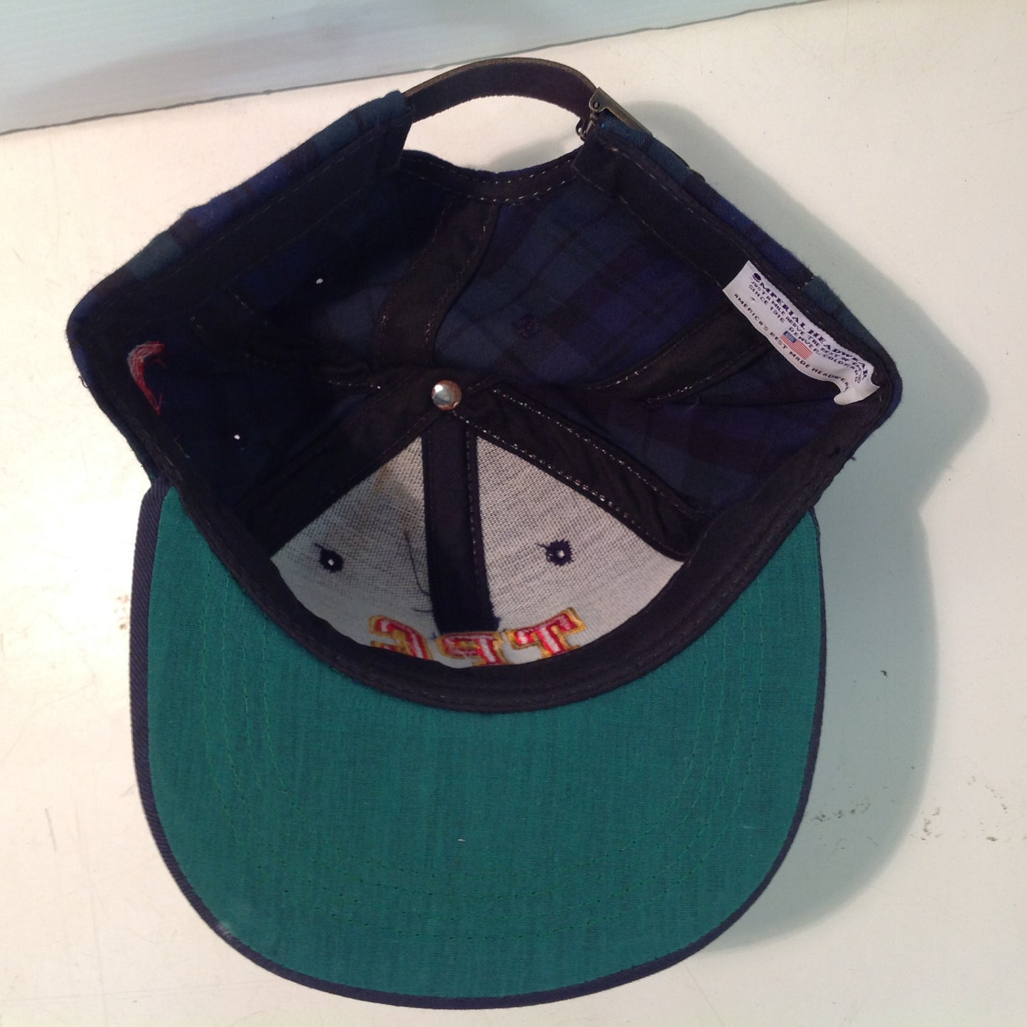 Vintage Imperial Headwear Tournament Players Club Summerlin Las Vegas Valley Nevada Golf Club Souvenir Las Vegas Invitational Tournament Blue Green Tartan Baseball Cap