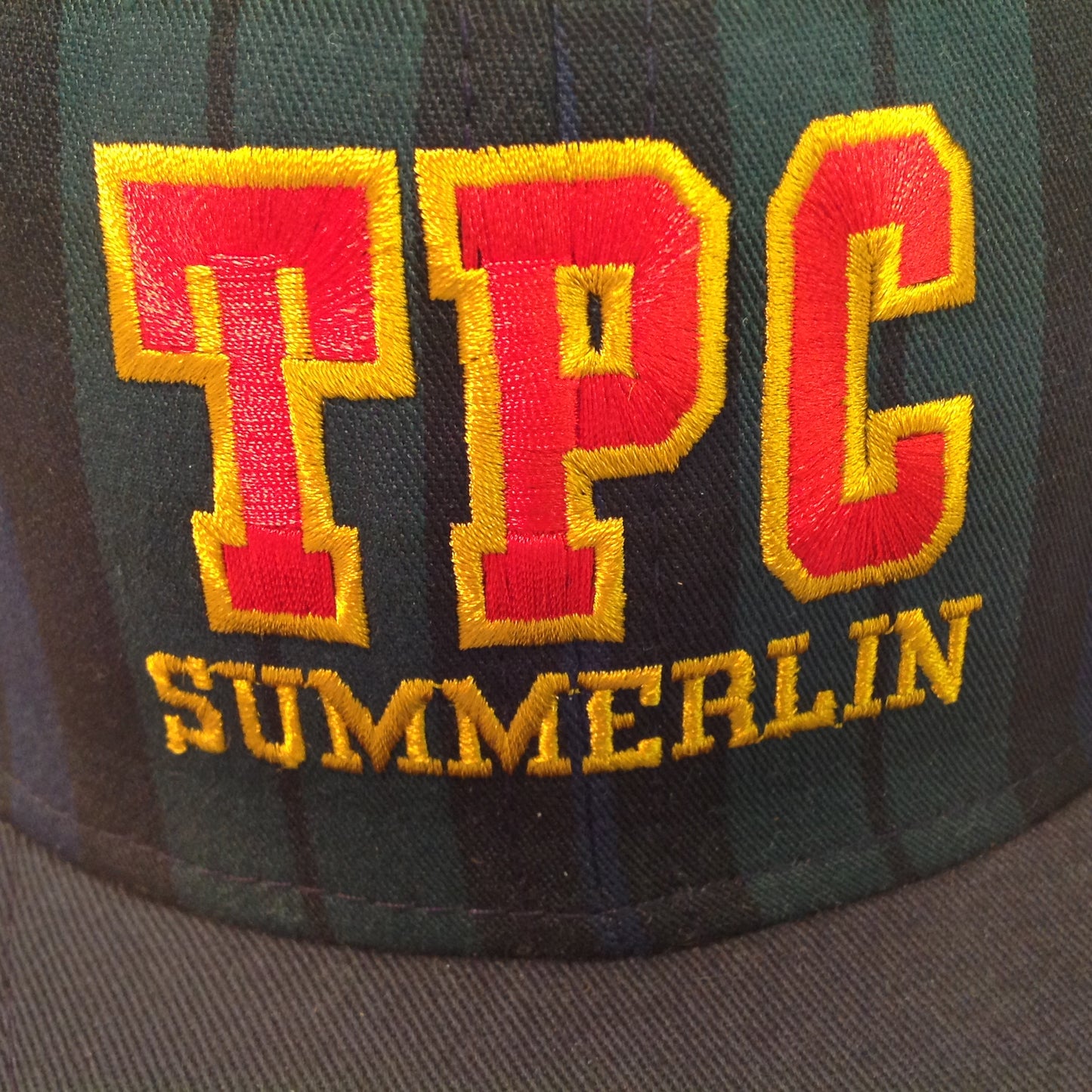 Vintage Imperial Headwear Tournament Players Club Summerlin Las Vegas Valley Nevada Golf Club Souvenir Las Vegas Invitational Tournament Blue Green Tartan Baseball Cap