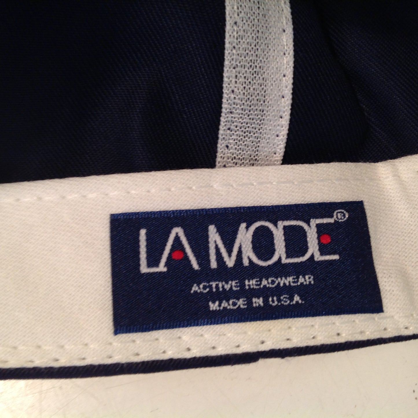 Vintage La Mode Active Headwear Possum Trot Golf Club North Myrtle Beach Golf Course Souvenir Navy Blue Baseball Cap