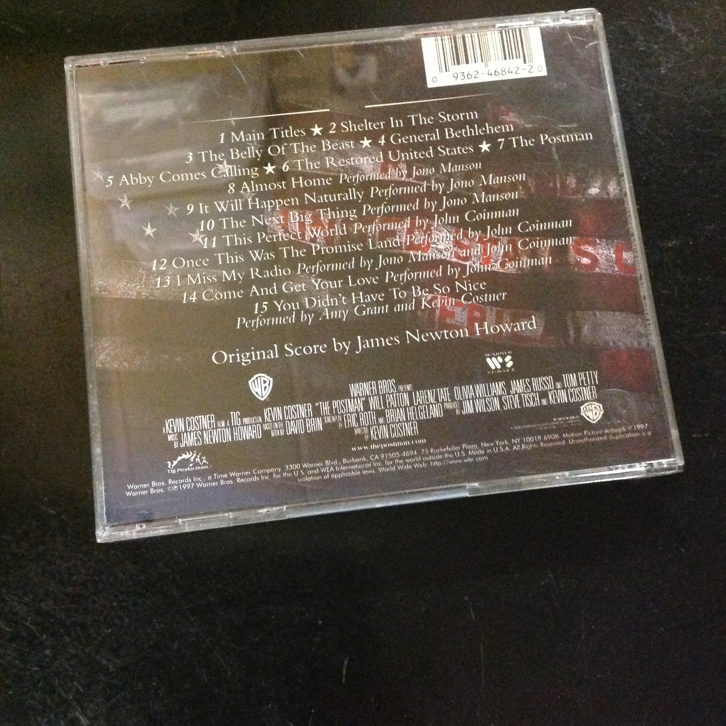 CD PROMO HTF Music From The Motion Picture The Postman Kevin Costner 946842-2 Warner Sunset Soundtrack Movie