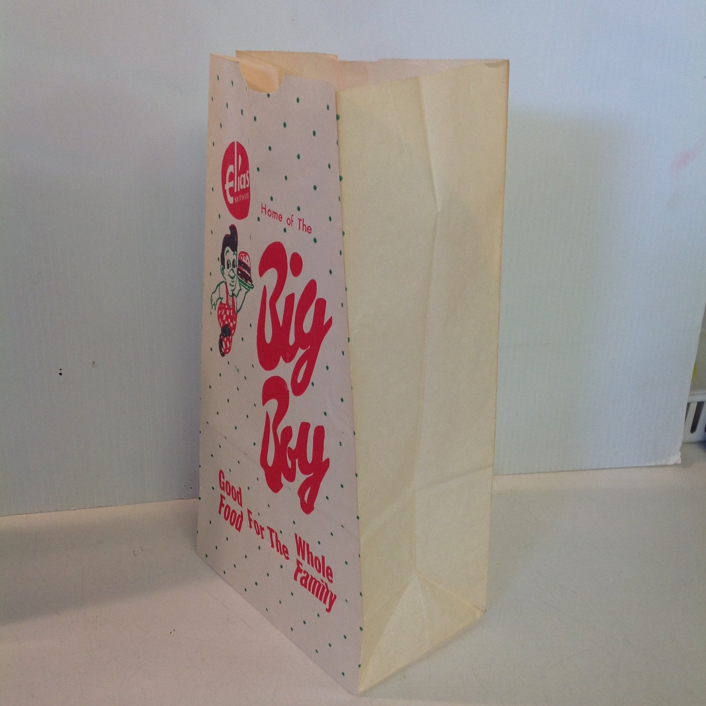 Vintage 1960's-70's Elias Brothers Home of the Big Boy Burger Restaurant Paper Bag
