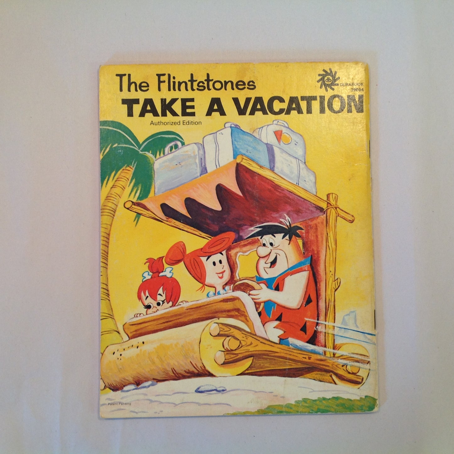 Vintage 1972 Children's Hardcover The Flintstones Take A Vacation Authorized Durabook