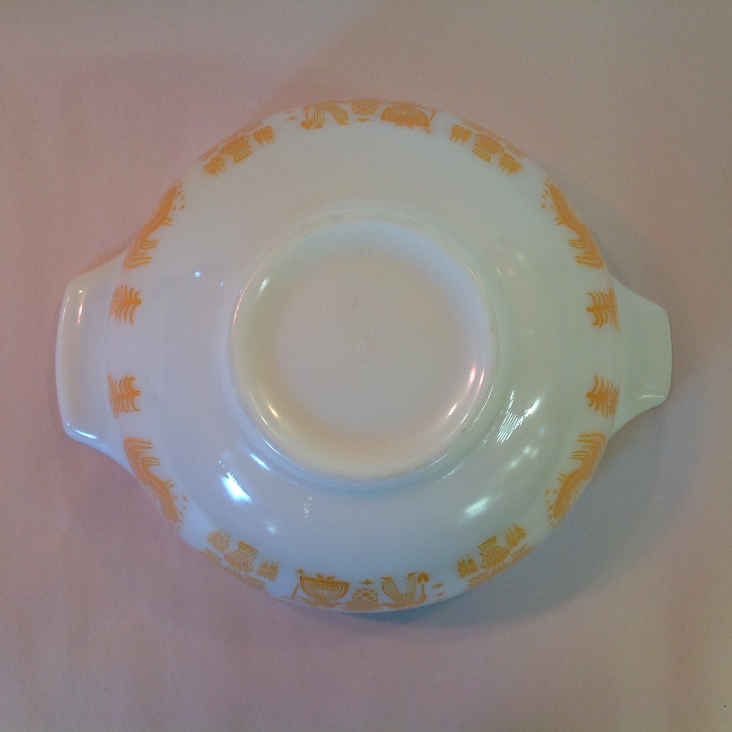 Vintage Rare 4 Piece Pumpkin Amish Butter Print Pyrex Bowl Set