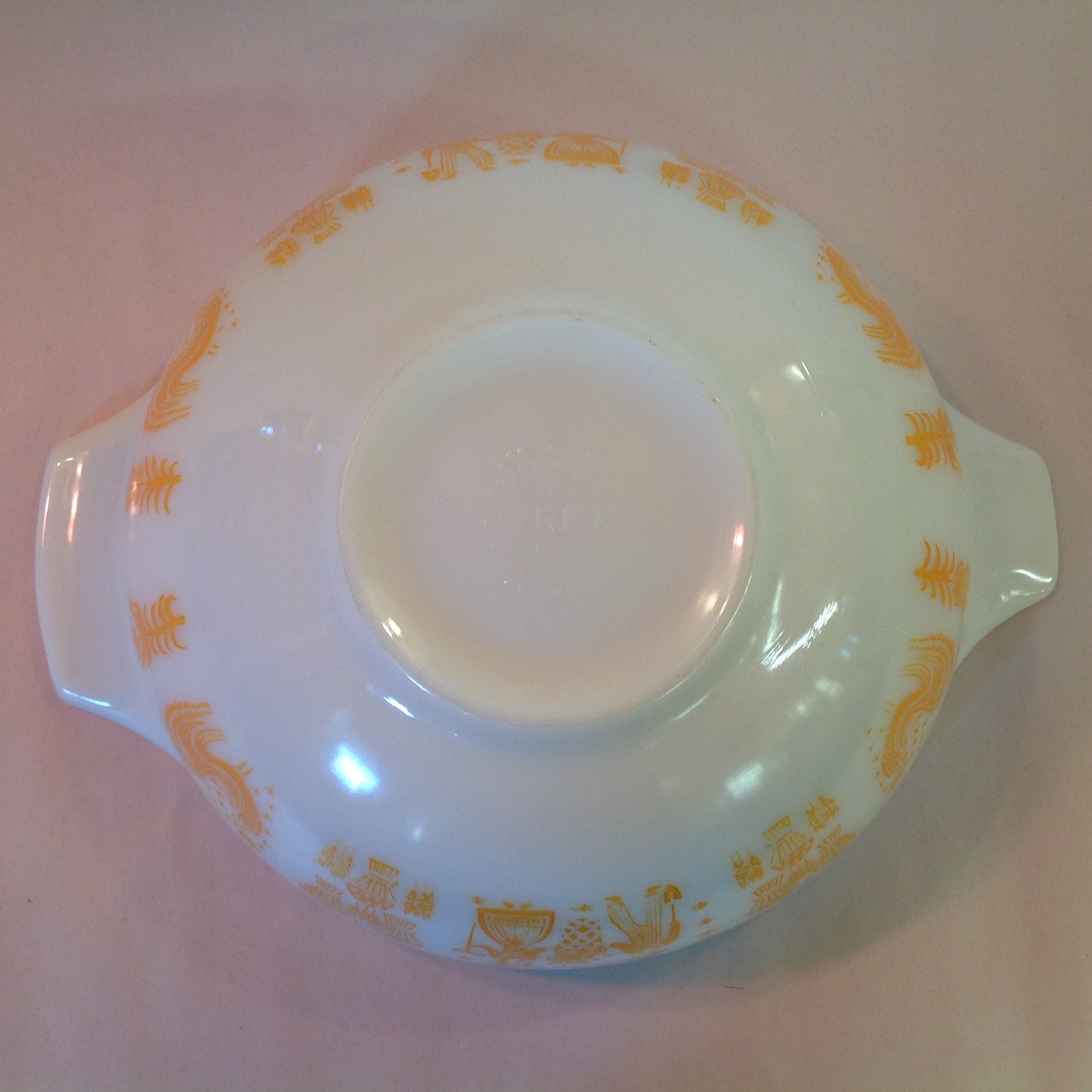 Vintage Rare 4 Piece Pumpkin Amish Butter Print Pyrex Bowl Set