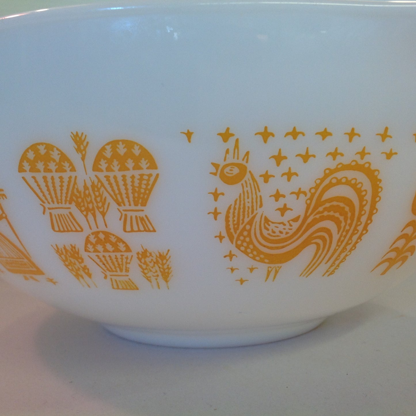 Vintage Rare 4 Piece Pumpkin Amish Butter Print Pyrex Bowl Set