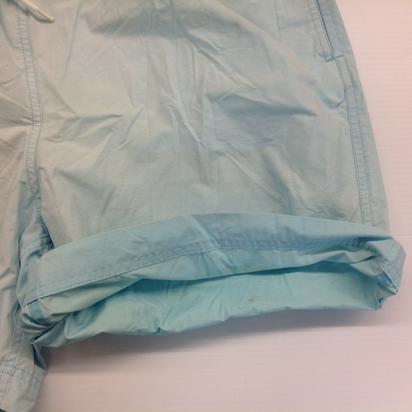 Vintage Brooks Brothers 346 Swim Trunks Shorts Pale Blue Bathing Suit Men's Large
