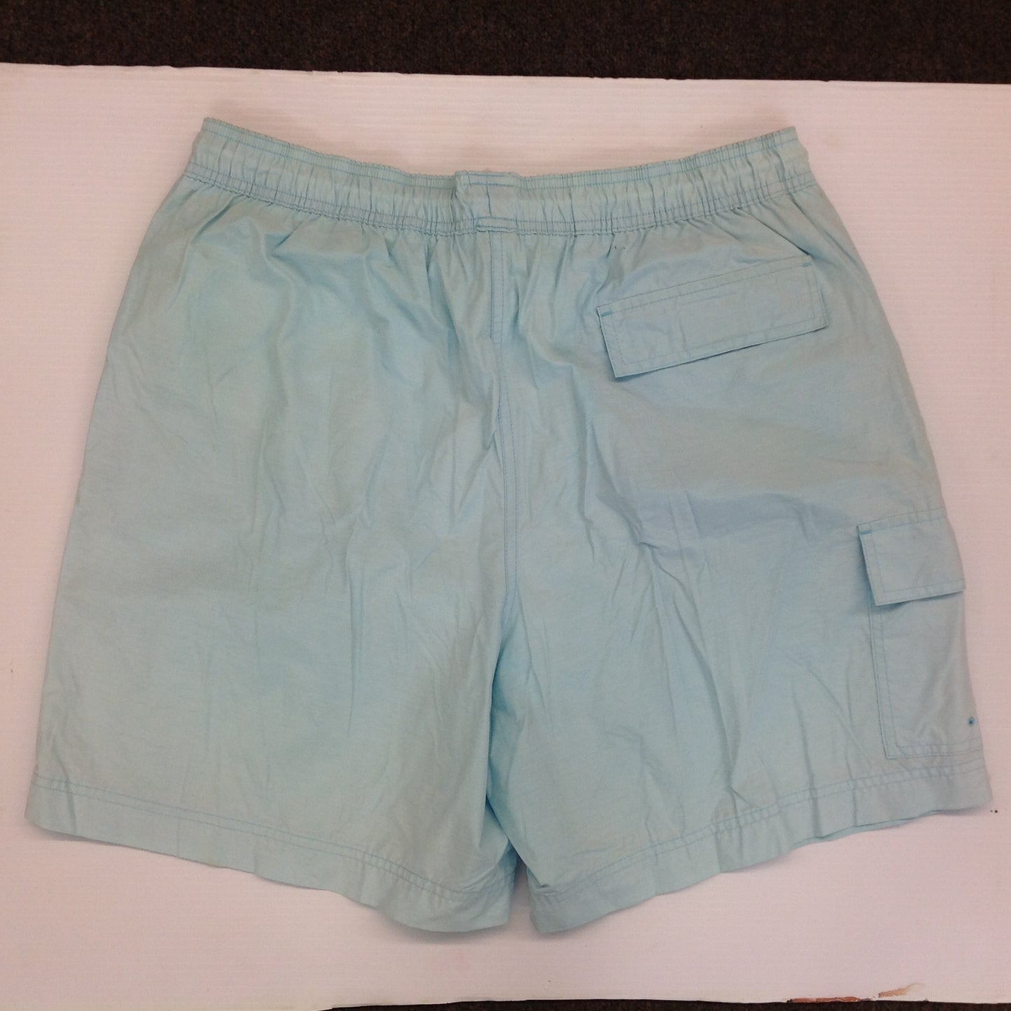Vintage Brooks Brothers 346 Swim Trunks Shorts Pale Blue Bathing Suit Men's Large