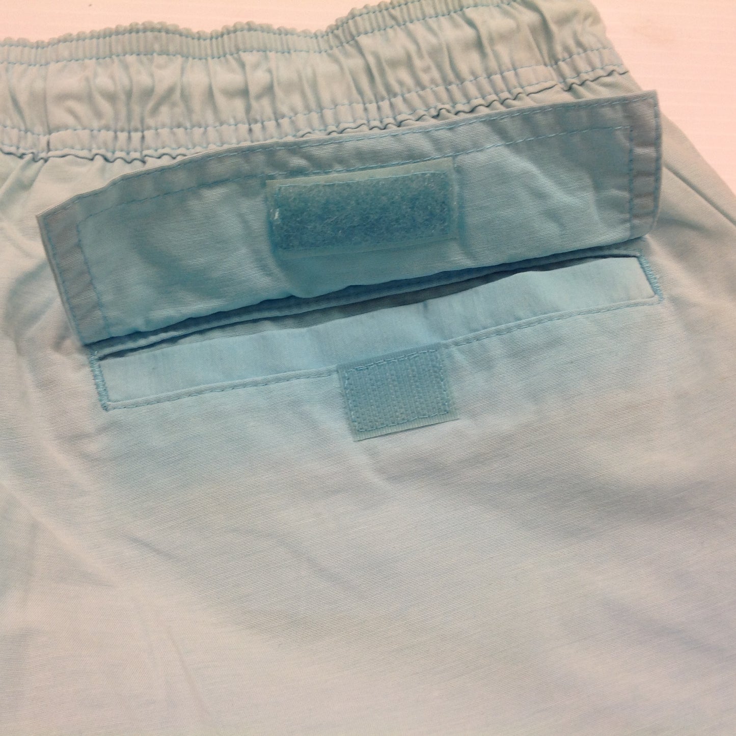 Vintage Brooks Brothers 346 Swim Trunks Shorts Pale Blue Bathing Suit Men's Large