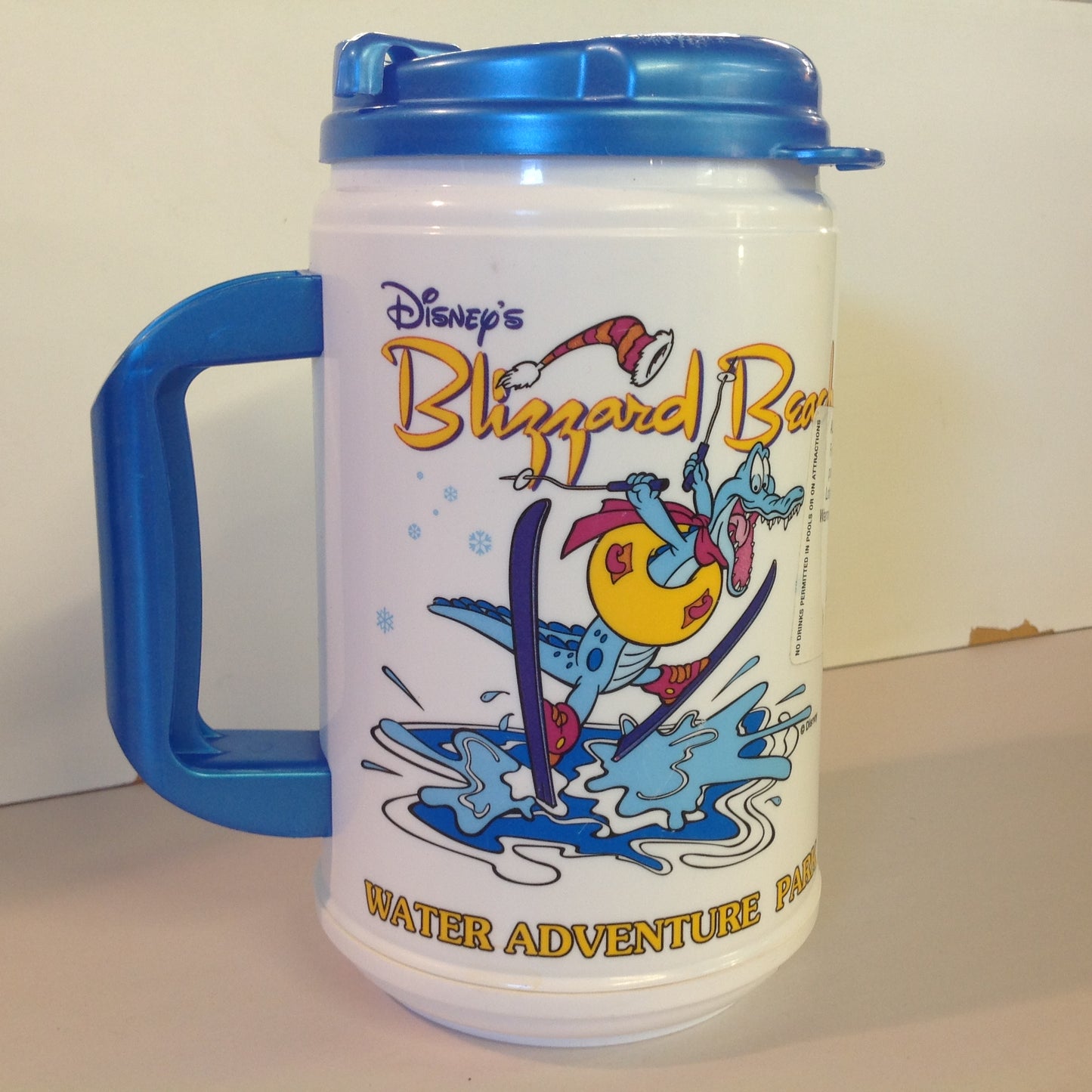 Vintage 1990's Disney's Blizzard Beach Water Adventure Park Hot Cold Plastic Drink Mug