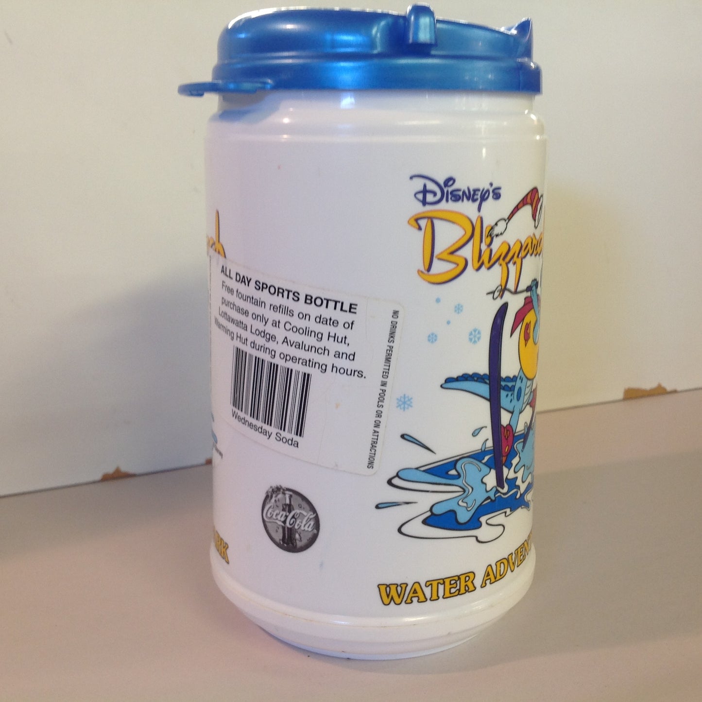 Vintage 1990's Disney's Blizzard Beach Water Adventure Park Hot Cold Plastic Drink Mug
