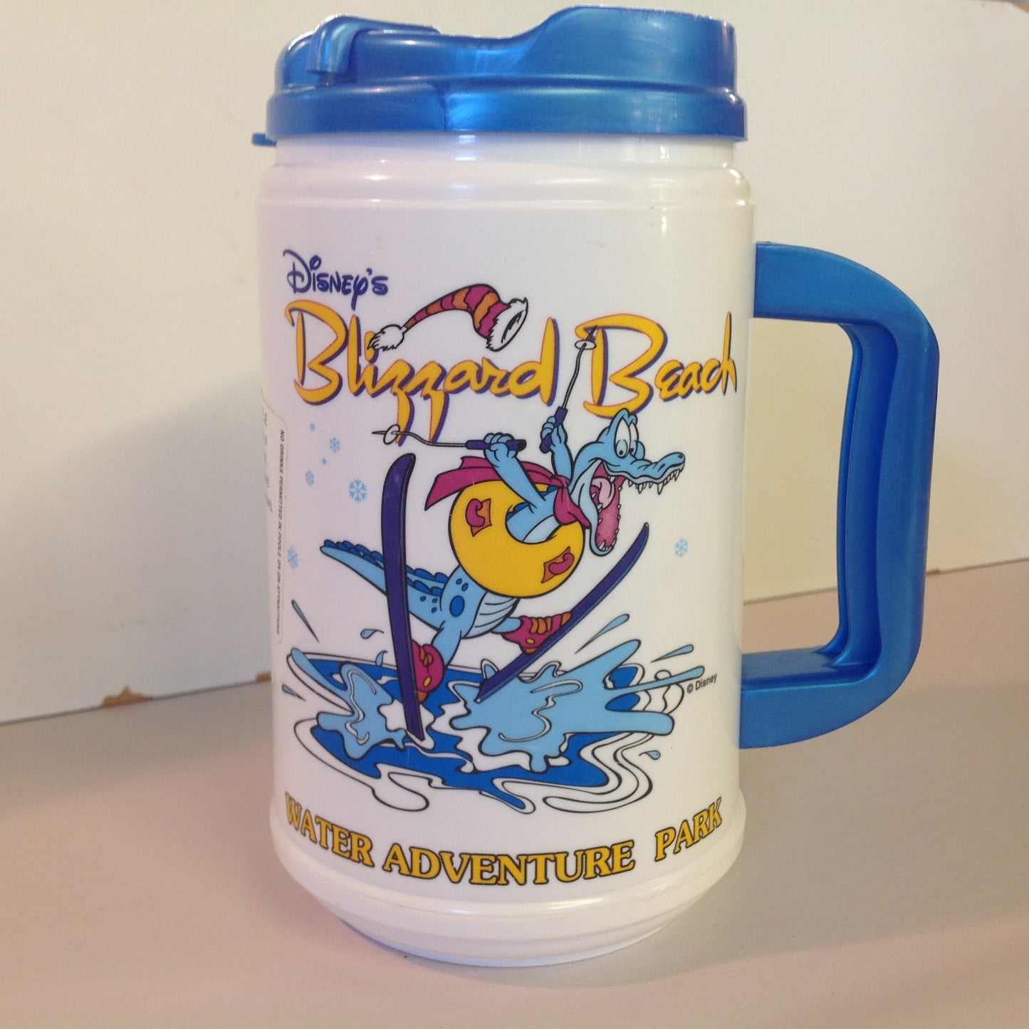 Vintage 1990's Disney's Blizzard Beach Water Adventure Park Hot Cold Plastic Drink Mug