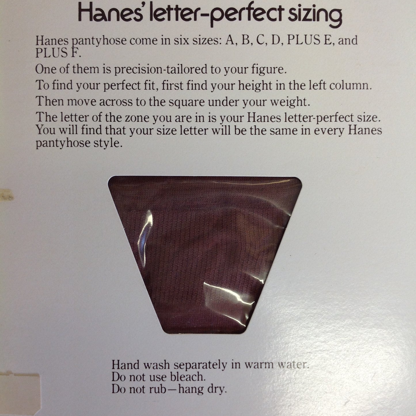 Vintage 1970's NOS Hanes Tummy Control Sandalfoot Ultra Sheer Pantyhose Plus F South Pacific Nude Heel and Toe
