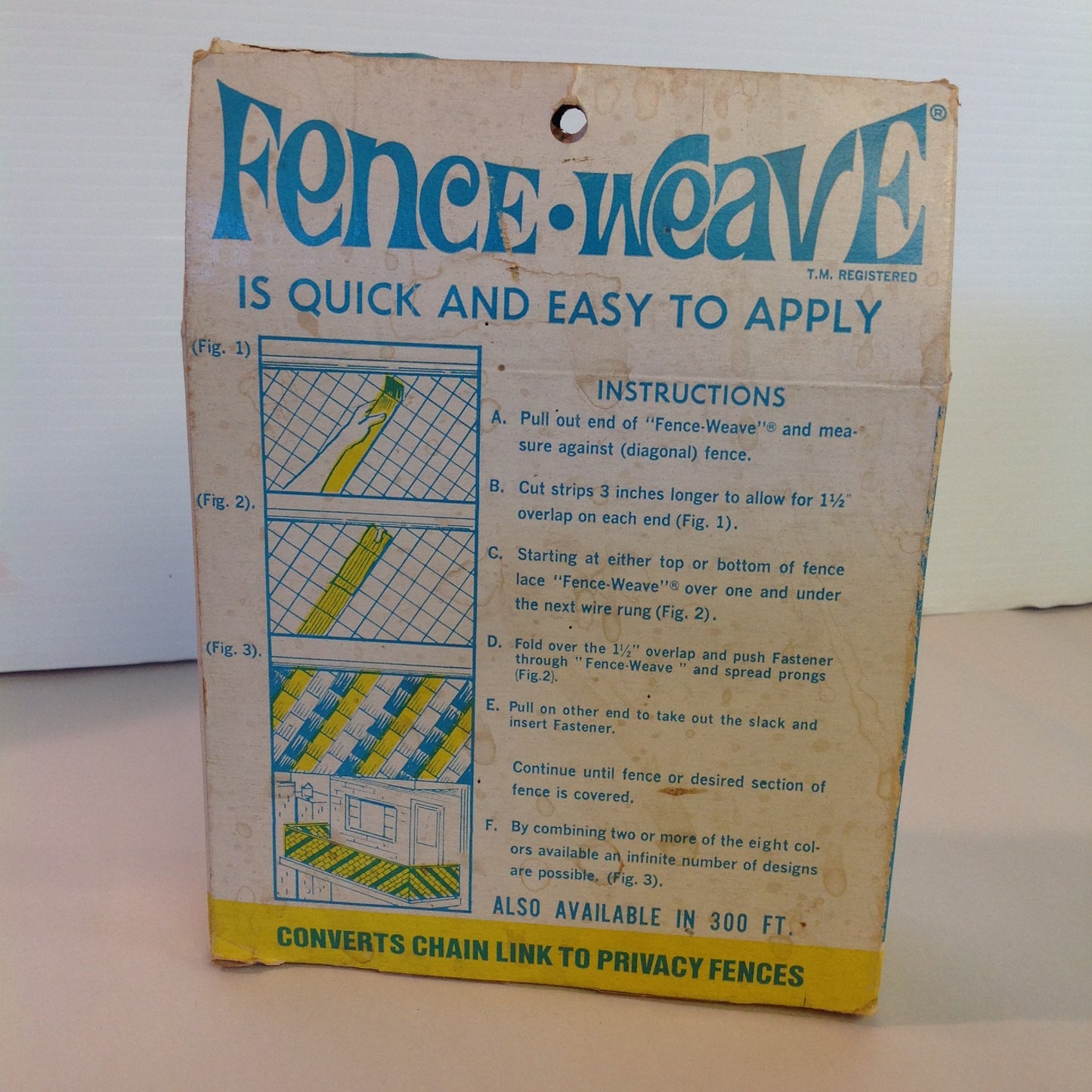 Vintage Mid Century NOS Patrician Wine Red Fence-Weave Chain Link Privacy Fence 100 Foot Roll