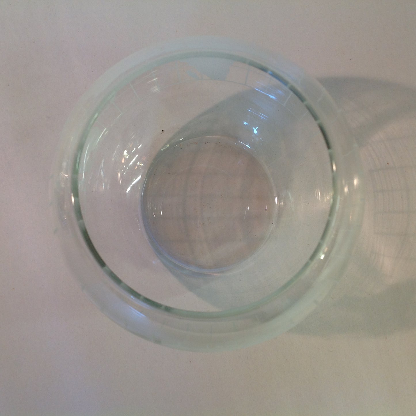 Vintage 1979 NOS Flambuoyants Floating Flame Candle Glass Bowl White Globe Image