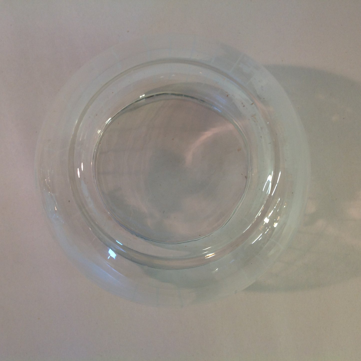 Vintage 1979 NOS Flambuoyants Floating Flame Candle Glass Bowl White Globe Image