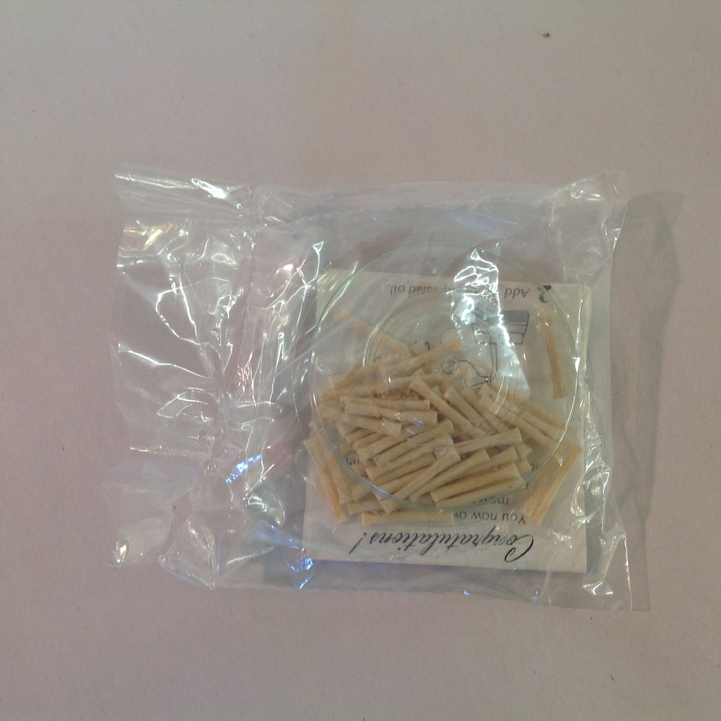 Vintage 1979 NOS Flambuoyants Floating Flame Candle Glass Bowl White Globe Image