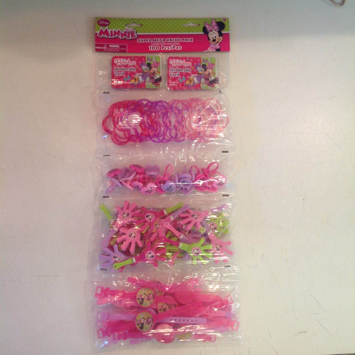 Walt Disney Minnie Mouse Super Mega Value Pack 100 Pc Party Set NOS